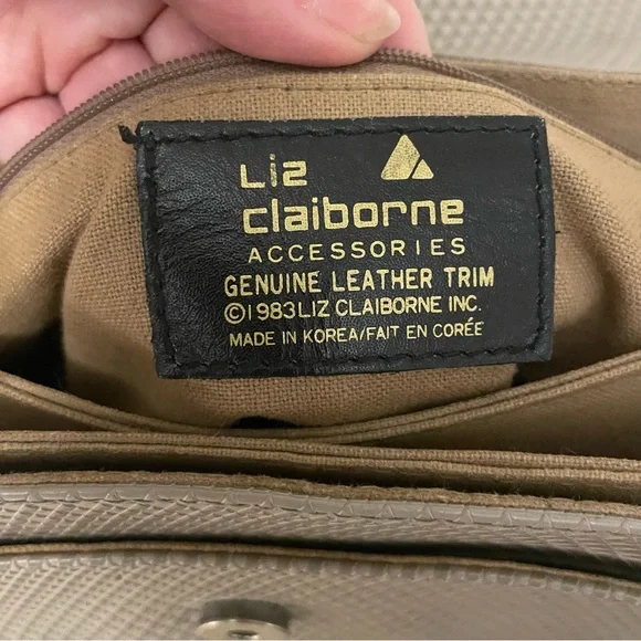 Vintage 80’s Leather Liz Claiborne Bag - Picture 3 of 7
